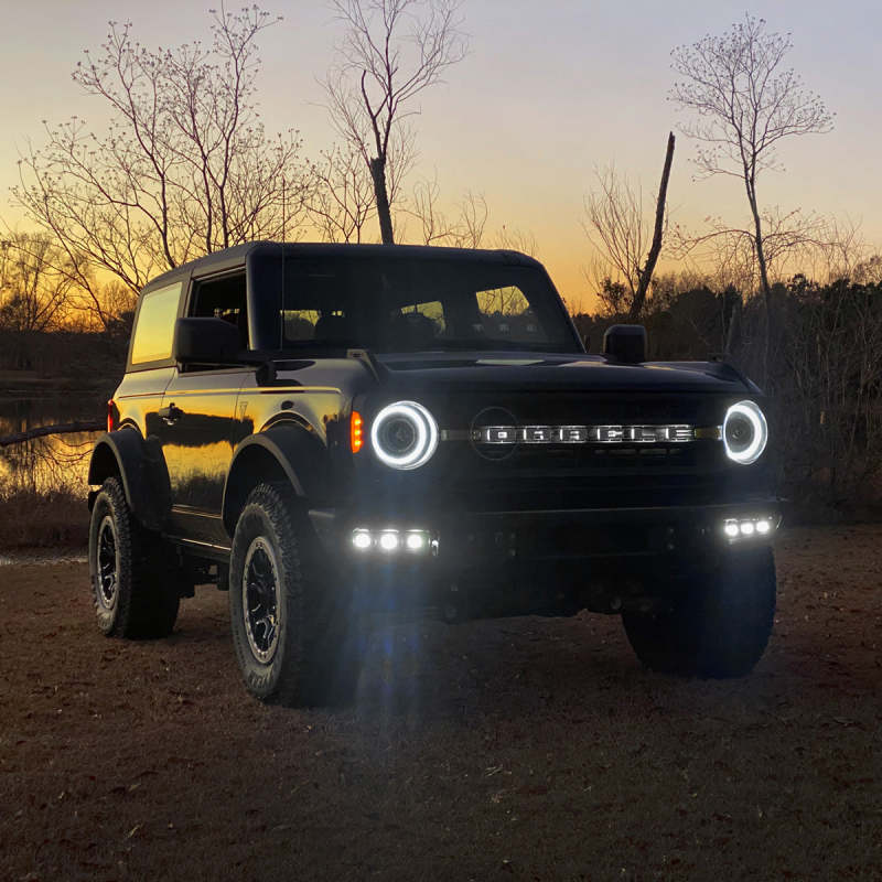 ORACLE Lighting 21-22 Ford Bronco Triple LED Fog Light Kit for Steel Bumper - White SEE WARRANTY