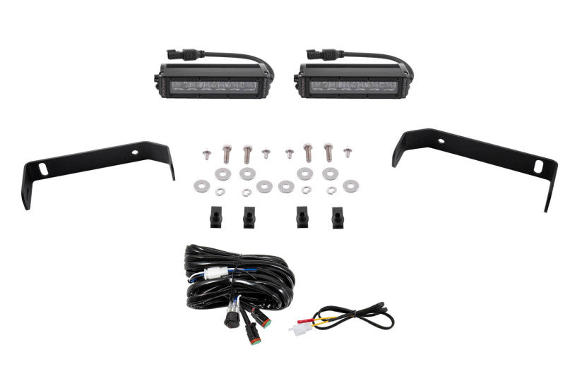 Kit de barre lumineuse à LED Diode Dynamics 19-21 Ford Ranger SS6 - Conduite blanche