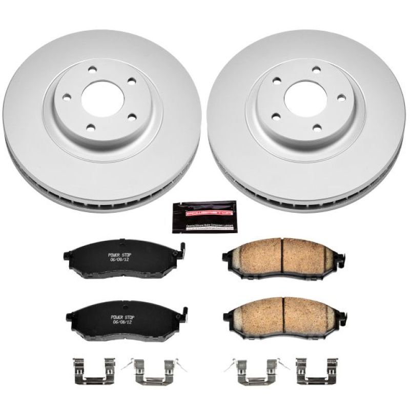 Kit de freins Power Stop 11-14 Nissan Murano avant Z17 Evolution Geomet avec revêtement