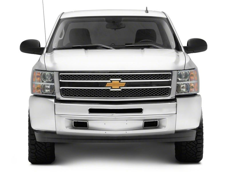 Phares OEM Raxiom 07-14 Chevrolet Silverado 1500 Axial Rep - Boîtier chromé (lentille transparente)