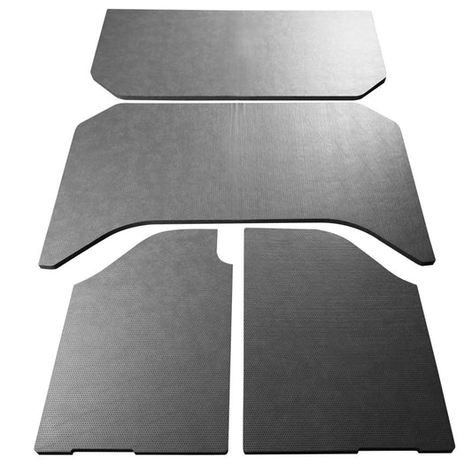 DEI 07-10 Jeep Wrangler JK 4-Door Boom Mat Headliner - 4 Piece - Gray Leather Look