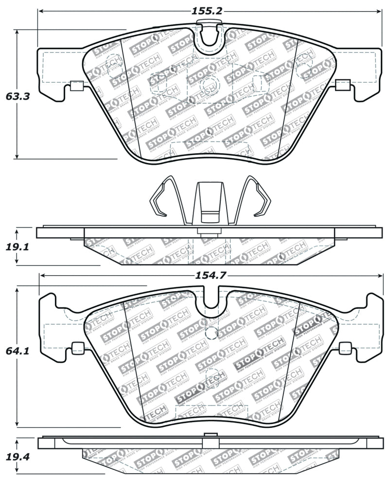 Plaquettes de frein StopTech Performance