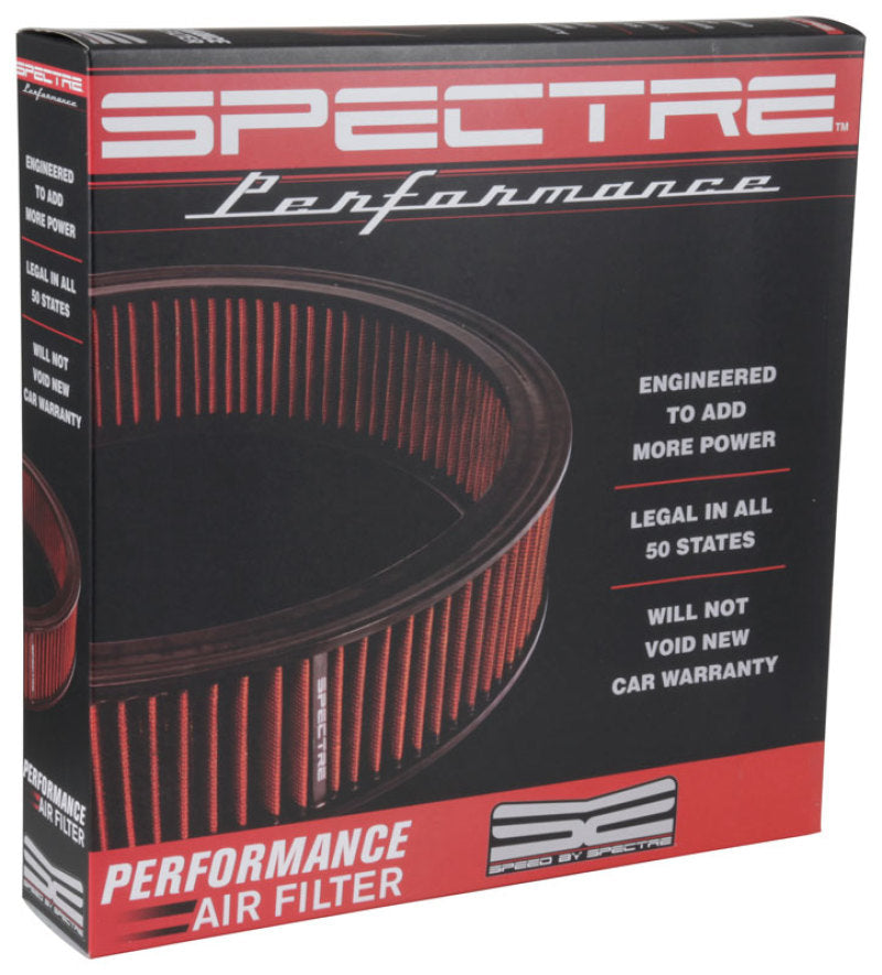 Spectre 1985 Cadillac Seville 5.7L V8 DSL Air Filter 14in. X 3in. - Red