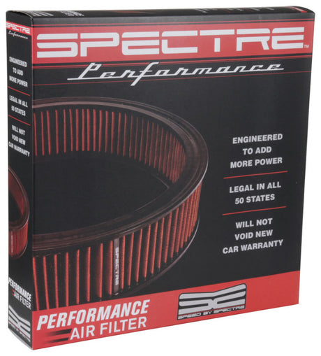 Filtre à air Spectre 1985 Cadillac Seville 5,7 L V8 DSL 14 po x 3 po - Rouge