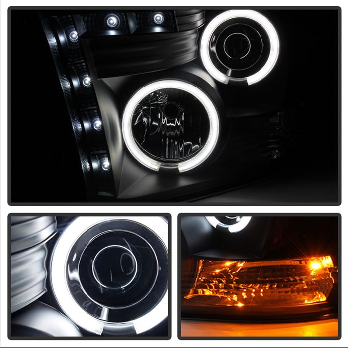 Phares de projecteur Spyder Dodge Ram 1500 09-14 Halogène-CCFL Halo LED - Noir PRO-YD-DR09-CCFL-BK