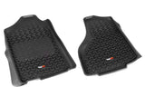 Revêtement de plancher avant Rugged Ridge noir pour Dodge Ram 1500 Quad Cab 2012-2018