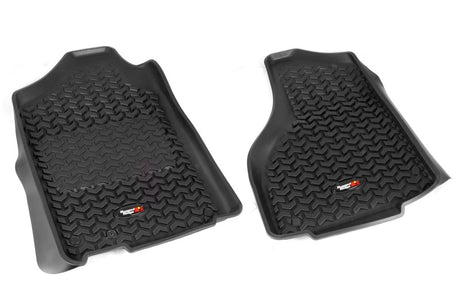 Revêtement de plancher avant Rugged Ridge noir pour Dodge Ram 1500 Quad Cab 2012-2018