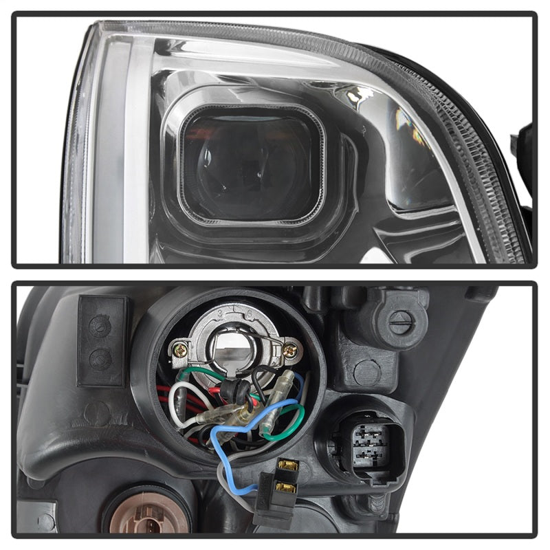 Phares de projecteur DRL à barre lumineuse xTune 06-09 Ford Fusion - Chrome (PRO-JH-FFU06-LB-C)