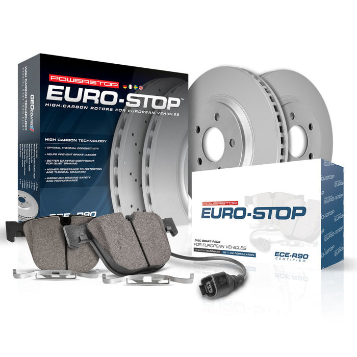 Power Stop 13-14 Volvo S60 Front Euro-Stop Brake Kit