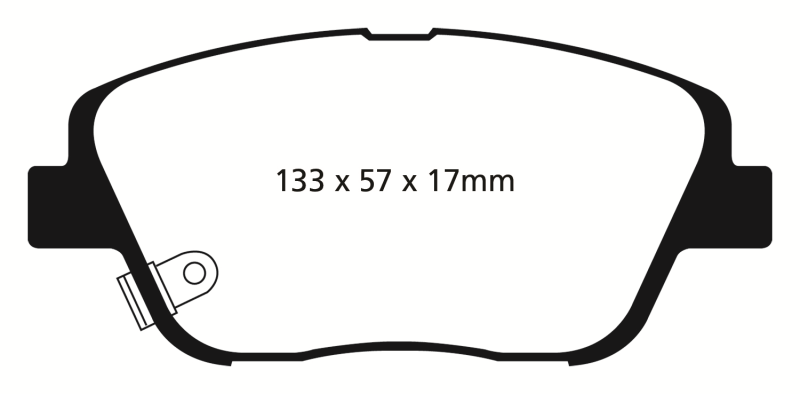 Plaquettes de frein avant EBC 10-14 Hyundai Sonata 2.0 Turbo Yellowstuff