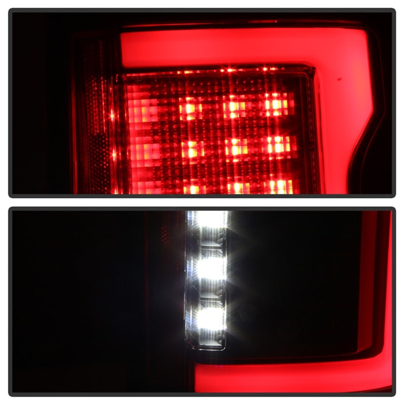 Barre lumineuse LED Spyder 15-18 pour Ford F-150 (avec angle mort) - Noir (ALT-YD-FF15015BS-LBLED-BK)