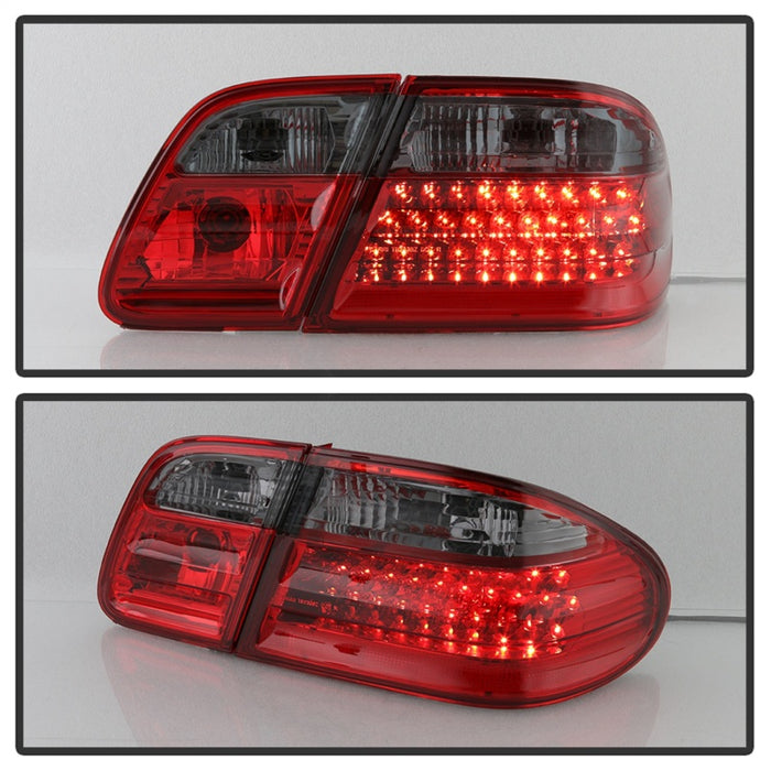 Xtune Mercedes Benz W210 Classe E 96-02 Feux arrière à LED Fumée rouge ALT-CL-MBW210-LED-RSM