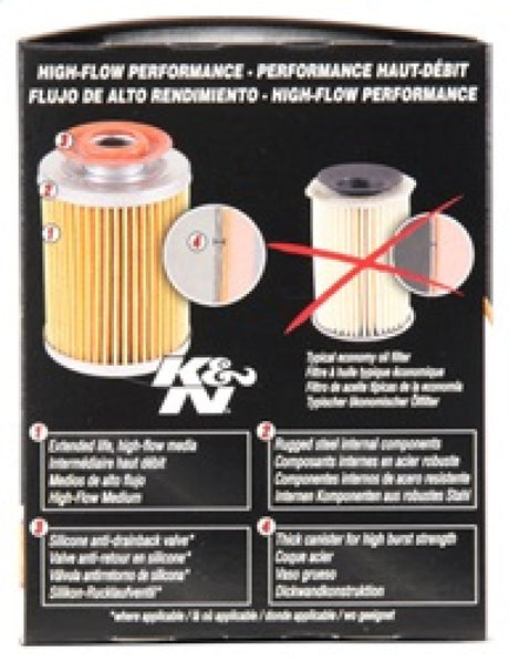 Filtre à huile K&amp;N Performance Gold pour Buick / Chevrolet / Oldsmobile
