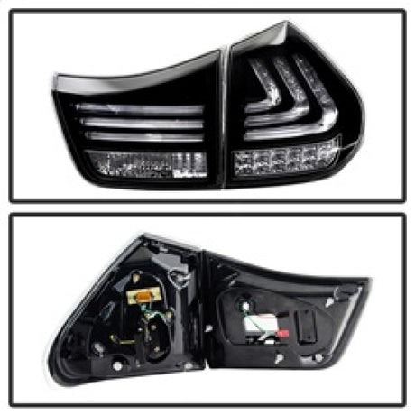 Feux arrière à LED Spyder Lexus RX330/RX350 04-09 Noir ALT-YD-LRX04-LED-BK