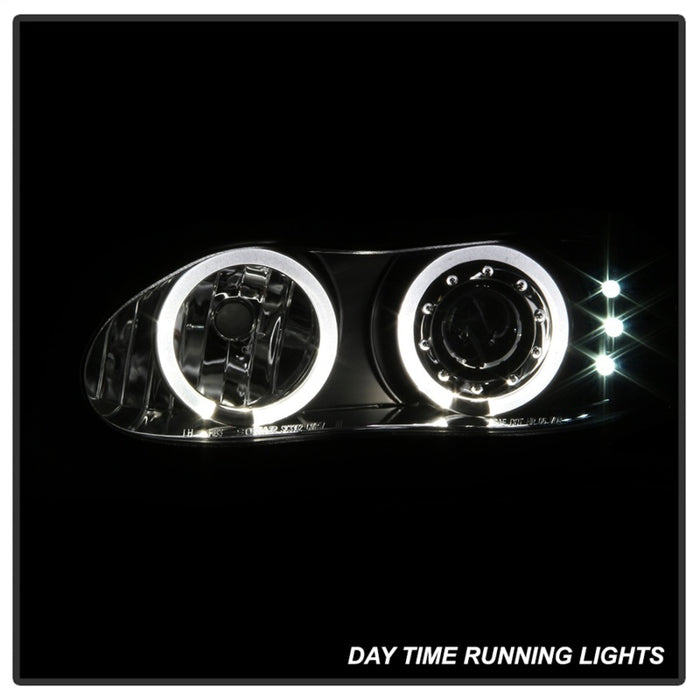 Phares de projecteur Spyder Chevy Camaro 98-02 LED Halo LED Blk - Low H1 PRO-YD-CCAM98-HL-BK