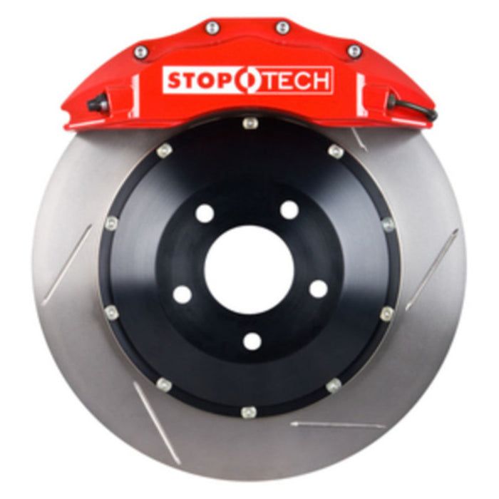 StopTech 09-10 Nissan 370Z Sport Modèle uniquement Avant BBK avec étriers ST-60 rouges Rotors fendus 380x32mm