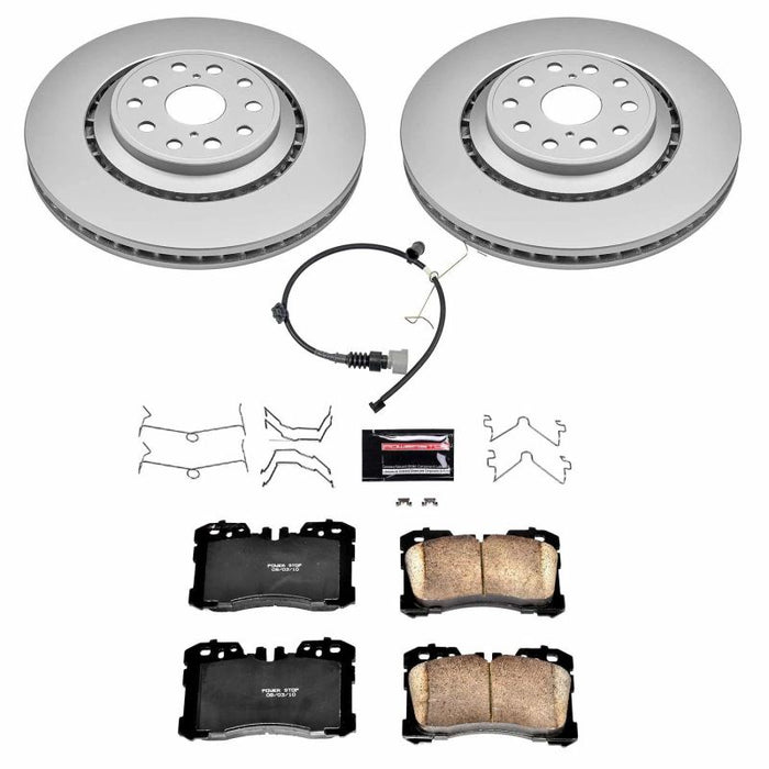 Kit de freins Power Stop 18-19 avec revêtement Geomet Z17 Evolution pour Lexus LS500 avant