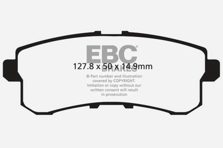 Plaquettes de frein arrière EBC 11-13 Infiniti QX56 5.6 Ultimax2