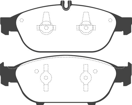 EBC 12+ Mercedes-Benz E550 4.6 Twin Turbo Coupe Yellowstuff Front Brake Pads
