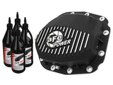 Couvercle de différentiel arrière aFe (usiné noir ; série Pro) ; Ford F-150 V6-2,7 L (t) 15-19 (12 boulons)