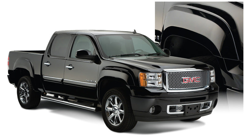 Élargisseurs de benne Bushwacker 07-14 GMC Sierra 2500 HD Fleetside de style OE, 4 pièces, 78,0/78,7/97,6 po - Noir