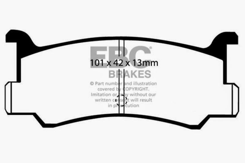Plaquettes de frein avant EBC 91-96 Ford Escort 1.8 Ultimax2