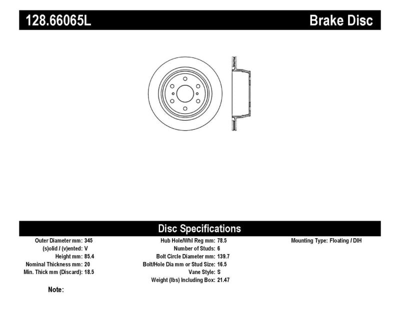 Disque de frein sport percé StopTech