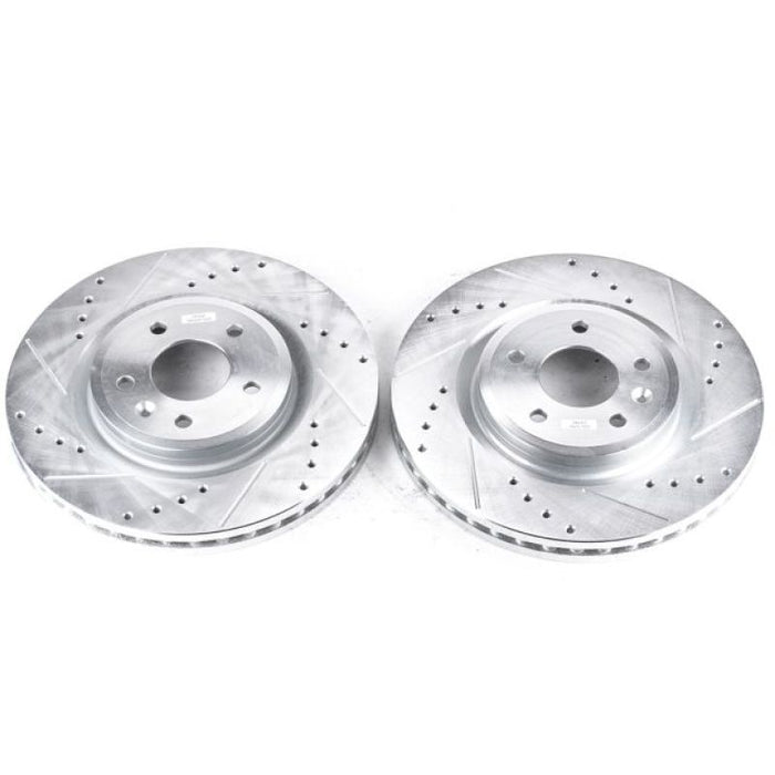 Power Stop 09-11 Ford Flex Front Evolution Drilled & Slotted Rotors - Pair