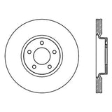Rotor avant gauche fendu StopTech Power Slot 07-09 Mazdaspeed3