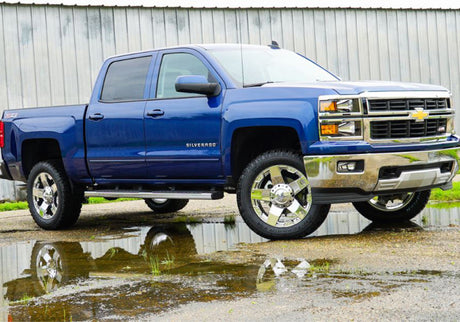 Kit de levage Superlift 14-18 Chevy Silv 1500 2WD 3,5 pouces avec bras de suspension en aluminium/acier estampé et amortisseurs arrière