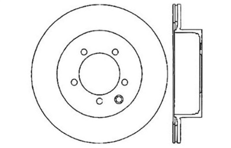 Disque de frein arrière droit fendu et percé StopTech 03-05 350Z / 03-04 G35 / 03-05 G35X SportStop