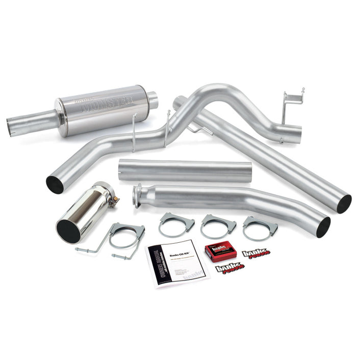 Banks Power 02 Dodge 5.9L Std Cab Git-Kit - Échappement simple SS avec embout chromé