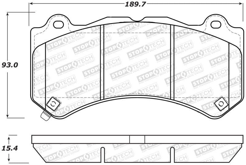 Plaquettes de frein StopTech Street - Avant