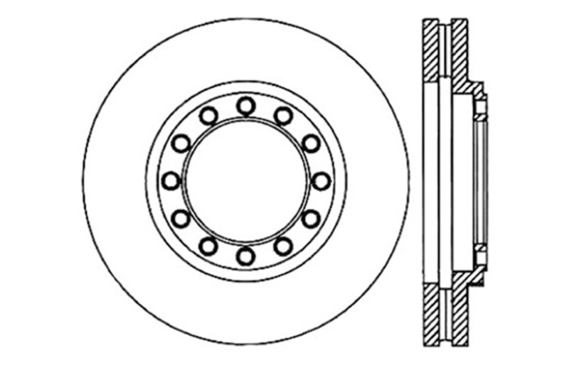 StopTech Slotted & Drilled Sport Brake Rotor