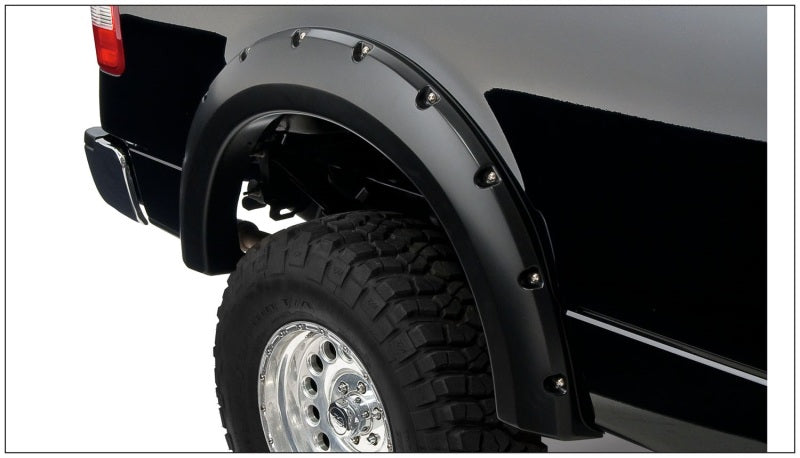 Élargisseurs de benne Bushwacker 04-08 Ford F-150 Styleside Pocket Style 4 pièces 66,0/78,0/96,0 po - Noir