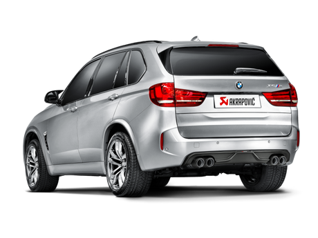 Arrière de catalyseur Akrapovic Evolution Line 15-17 BMW X5M (F85) (titane) avec embouts en carbone
