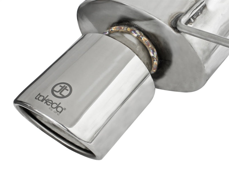 Échappement aFe Takeda 2,25 pouces à 2 pouces de diamètre 304SS Cat-Back avec embouts polis 08-12 Honda Accord Coupé V6 3,5 L