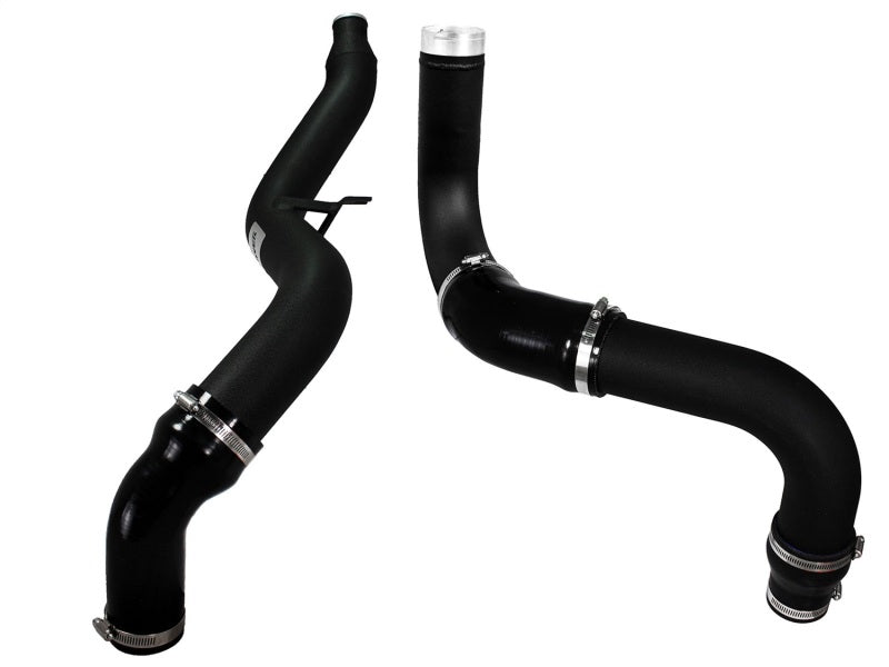 Tubes latéraux chauds et froids de refroidisseur intermédiaire noir aFe Bladerunner 3 pouces 14-15 Dodge Ram 1500 EcoDiesel V6 3,0 L