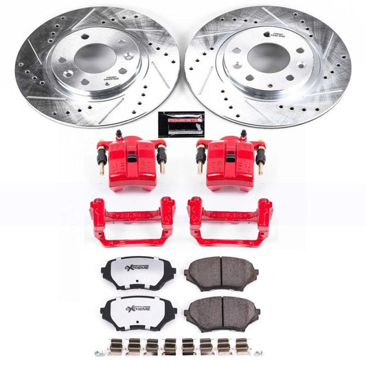 Power Stop 06-15 Mazda MX-5 Miata Front Z26 Street Warrior Brake Kit w/Calipers