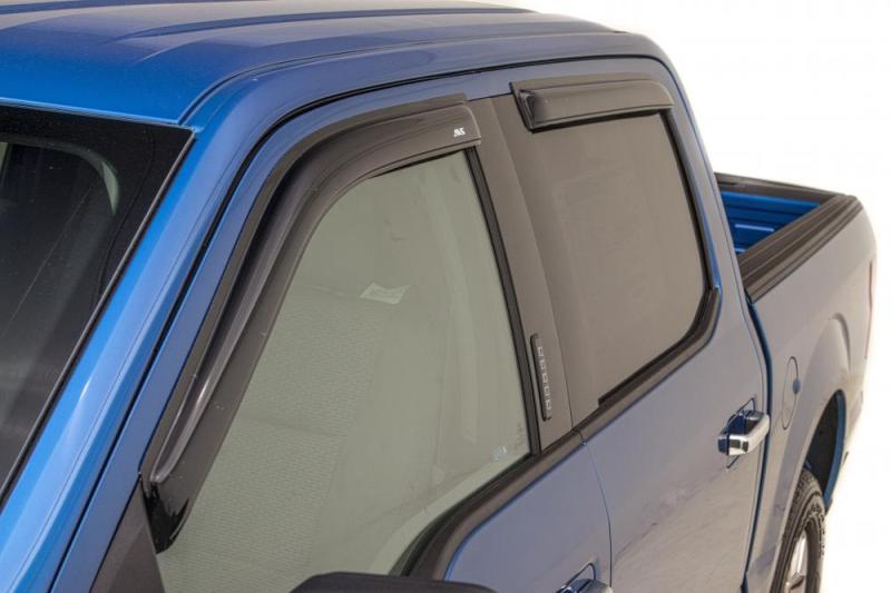 Déflecteurs de fenêtre à montage extérieur AVS 15-18 Ford F-150 Supercab Ventvisor 4 pièces - Fumé