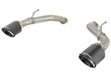 Échappement arrière aFe Takeda 2,5 pouces 304 SS avec embouts en fibre de carbone 16-19 Infiniti Q50 V6-3.0L (tt)