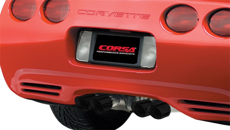 Échappement arrière Xtreme avec embouts noirs pour Chevrolet Corvette C5 Z06 5,7 L V8 Corsa 97-04