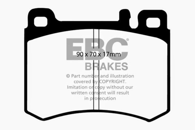 Plaquettes de frein avant EBC 86-89 Mercedes-Benz 560 SL Ultimax