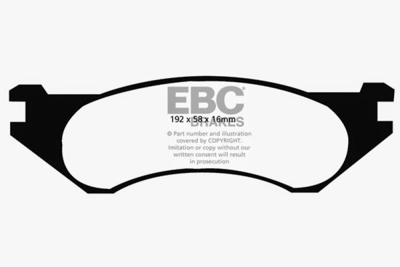 Plaquettes de frein avant EBC 98-02 Dodge Ram Van B1500 Ultimax2