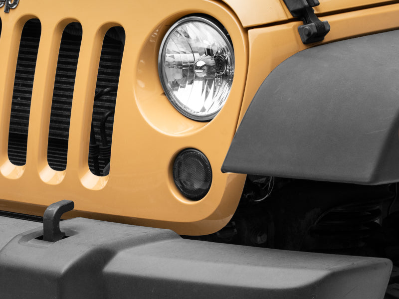 Clignotants à LED Raxiom 07-18 Jeep Wrangler JK Axial Series avec halo (fumé)