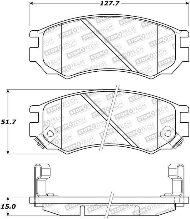 Plaquettes de frein StopTech Street - Avant