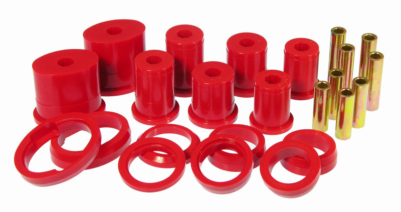 Bagues de bras de suspension arrière ovales inférieures Prothane pour Ford Mustang 79-98 - Rouge