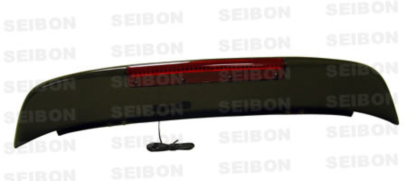Aileron arrière en fibre de carbone Seibon 92-95 Honda Civic HB SP avec LED