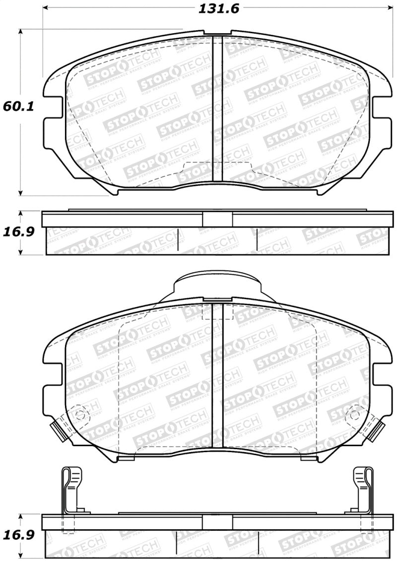 Plaquettes de frein StopTech Street