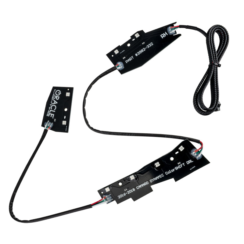 Kit de mise à niveau des phares dynamiques DRL Oracle 16-18 Chevy Camaro - ColorSHIFT - Dynamic VOIR LA GARANTIE
